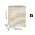 Axyaa Waterproof Laundry Basket Cotton Linen Organizer Foldable Hamper
