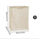 Axyaa Waterproof Laundry Basket Cotton Linen Organizer Foldable Hamper