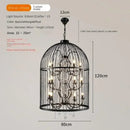 Axyaa Retro Birdcage Crystal LED Pendant Chandelier for Home Decor