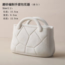 Nordic Ins Ceramic Handbag Vase Hydroponic Planter Minimalist Decor for Axyaa