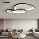 Axyaa Modern Round LED Ceiling Chandelier with Remote Control