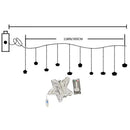 Axyaa Christmas Tree Curtain Lights with Remote - 8 Modes for Home, Party, Garden