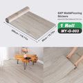 Axyaa Wood Grain Peel and Stick Flooring Tiles, Removable Sticker, 118'' X 15.7''