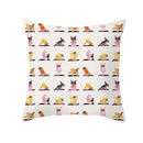 Axyaa Yoga Panda & Avocado Cartoon Animal Throw Pillow Bundle