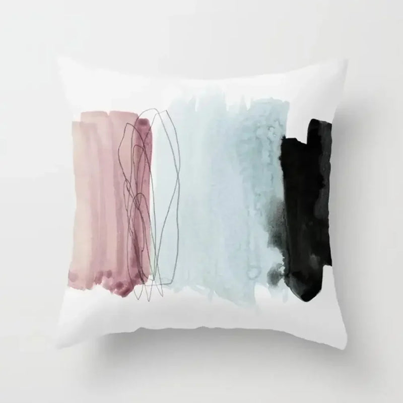 Geometric Abstract Pillow Case 45x45cm Axyaa Home Decor Square Cushion Cover