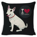 Dog Breed Cotton Linen Cushion Cover Set by Axyaa: Bull Terrier to Chihuahua & More