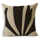 Axyaa Geometric Prints Linen Pillowcase - Square Cushion Cover for Bedroom and Car