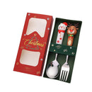 Axyaa Christmas Tree Spoon & Fork Set