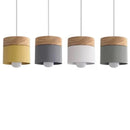 Axyaa Modern Wood Iron Pendant Lights - Nordic Colorful Minimalist Design