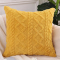 Axyaa Plush Faux Wool Cushion Cover for Sofa, Soft and Cozy 50x50cm Home Pillow Case