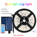 Axyaa Solar LED Strip Light: Rechargeable Outdoor Decoration for Garden, Christmas Atmosphere