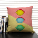 Axyaa Cactus Pineapple Pattern Cushion Cover 45x45 Linen Pillowcase