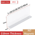 Axyaa Transparent Plastic Shelf Divider for Convenience Store and Supermarkets