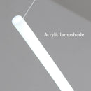 Axyaa Nordic Minimalism LED Chandelier for Office, Dining, Bar - Acrylic Long Strip Pendant Light