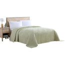 Axyaa King Sage Chenille Bedspread