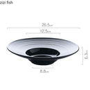 Axya Ceramic Dinner Plate Set - Restaurant Quality Tableware & Serving Tray