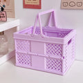 Axyaa Portable Folding Storage Basket: Organize Books, Cosmetics & More!