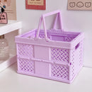 Axyaa Portable Folding Storage Basket: Organize Books, Cosmetics & More!