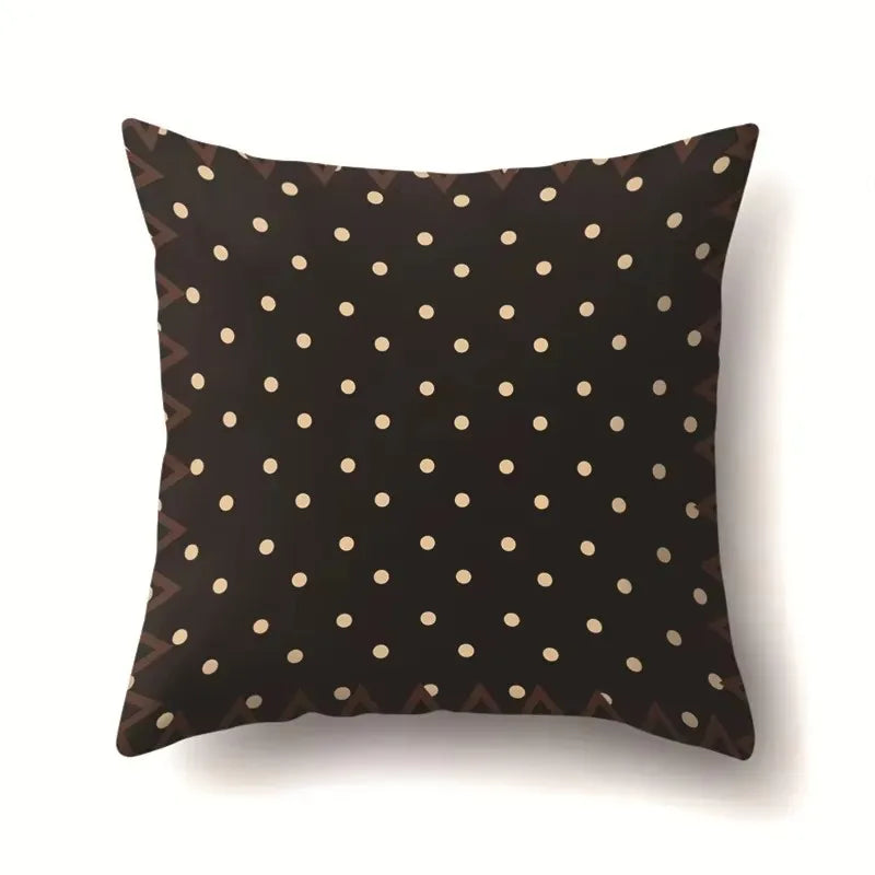 Axyaa Retro Geometric Pattern Cushion Cover for Sofa and Couch Décor