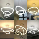Axyaa Circular Pendant Light: Nordic Minimalist Dining Room Display