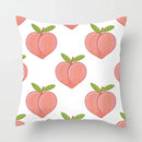Peachy Pink Pattern Cushion Cover 45X45CM for Sofa Decor by Axyaa