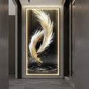 Axyaa Feather Art LED Wall Lamp for Modern Home Decor