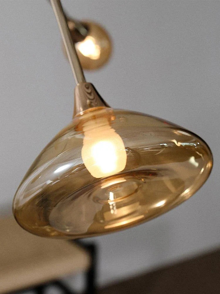 Axyaa Retro Glass Pendant Lights for Living Room, Bedroom, and Kitchen