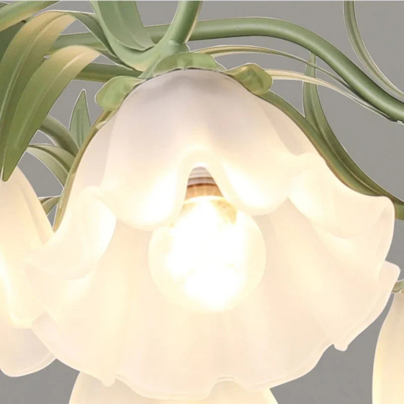 Axyaa Romantic Iron Art Flower Chandelier for Living Room, Bedroom, Villa, and Restaurant