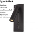 Axyaa Adjustable USB Wall Lamp for Bedside Reading