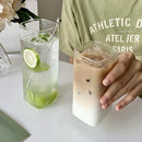 Axyaa Glass Cup Set: 250/400/480ml Drinking Glasses for Coffee, Bubble Tea, Milk, Beer