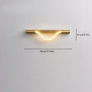 Axyaa Minimalist Silicone Musical Note Wall Lamp with Copper Finish