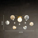 Axyaa Children's Planet Glass Ceiling Light: Modern LED Lighting Fixtures for Bedroom and Living Room