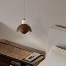 Axyaa Chinese Retro Style Yellow Cave Stone Bedside Pendant Lamp