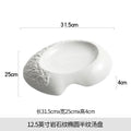 Axyaa White Ceramic Soup Plate - Elegant Japanese Western Food Dish