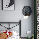 Axyaa Nordic Bulldog Wall Lamp: Creative Resin Decor for Living Room, Study, Restaurant & Bar