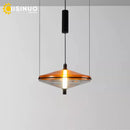 Axyaa UFO Spaceship Pendant Light with LED Glass Shade for Dining Room & Living Room