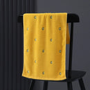 Axyaa Avocado Embroidered Cotton Towels: Soft, Thick, Non-Shedding for Bath Use