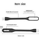 Axyaa USB LED Mini Night Light with Flexible Gooseneck for Eye Care Reading