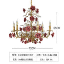 Axyaa Vintage Rose Flower Pendant Lamp for Dining Room and Bedroom