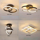 Axyaa Modern LED Ceiling Light Rings Indoor Lighting Fixture for Hallways and Aisles