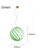Axyaa Lollipop Chandelier Candy Ball Pendant Light for Living Kid Room Hotel Décor