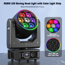 Axyaa 7x25W RGBW LED Moving Head Light for Stage, DJ, Concert, Party