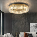 Axyaa Crystal Ceiling Lamp: Luxury Restaurant LED Lighting, Modern Living Room Decor