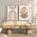 Bohemian Leaf Canvas Poster for Modern Living Room Decor - Axyaa