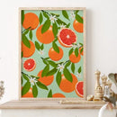 Axyaa Citrus Fruit Canvas Print Wall Art for Home Decor