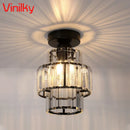 Axyaa Crystal LED Ceiling Chandelier for Dining Room & Bedroom