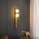 Axyaa Gold Luxury Round Bedroom Wall Sconce for Modern Living Room Aisle Bedside