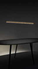Axyaa Glass Pendant Lamp Line - Elegant Minimalist Design for Dining Room & Restaurant