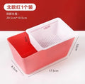 Axyaa Double Layered Fruit Tray Drainage Basket Melon Seed Box Storage Tray