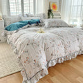 Axyaa Cotton Floral Princess Queen Duvet Cover Set for a Cozy Bedroom